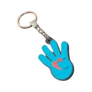 Custom 3D Rubber Keychains - Free Design Proof & Quote