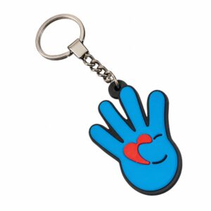 Custom 3D Rubber Keychains - Free Design Proof & Quote